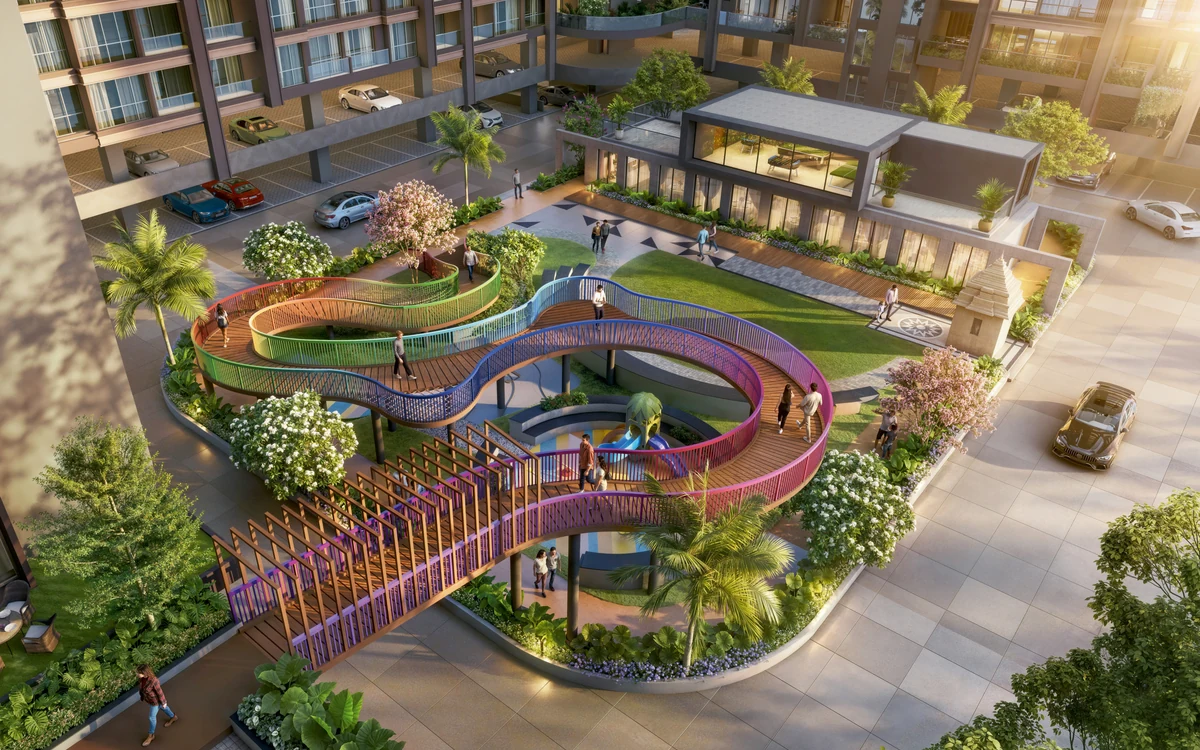 The Titan Tower Undri Grounded World Clubhouse, Temple and Landscaped Gardens